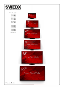 Handleiding SWEDX SS-50K1 LED monitor