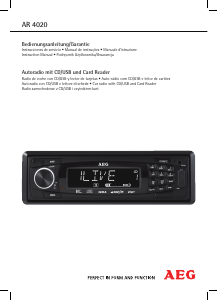 Manual de uso AEG AR 4020 Radio para coche