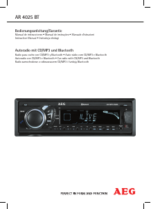 Manual de uso AEG AR 4025 Radio para coche