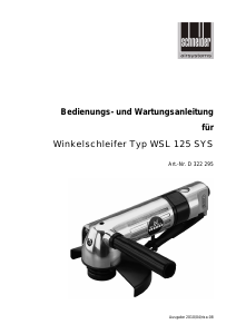 Bedienungsanleitung Schneider WSL 125 SYS Winkelschleifer