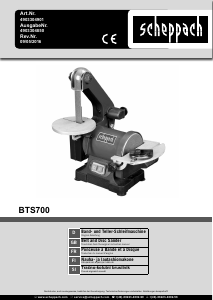 Manual Scheppach BTS700 Belt Sander