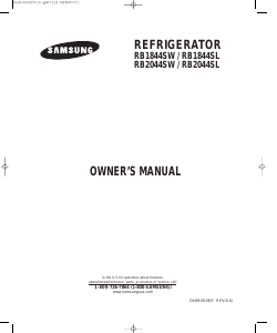 Handleiding Samsung RB1844SW Koel-vries combinatie