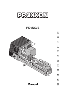 Руководство Proxxon PD 230/E Токарный станок