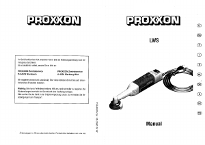 Bedienungsanleitung Proxxon 28547 Winkelschleifer