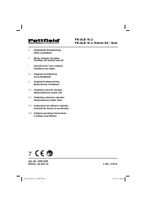 Manual Pattfield PE-ALB 18 Li Refulator frunze