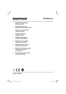 Manual Pattfield PE-ARM 36 Li Mașină de tuns iarbă