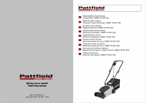 Manual Pattfield PE-EM 1032 Mașină de tuns iarbă