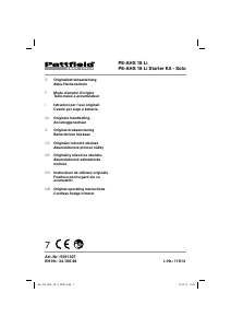 Návod Pattfield PE-AHS 18 Li Plotové nožnice