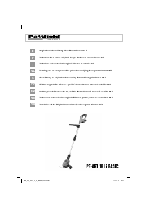 Manual Pattfield PE-ART 18 Li Basic Trimmer de gazon