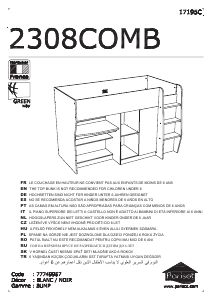 Manual de uso Parisot 2308COMB Cama alta