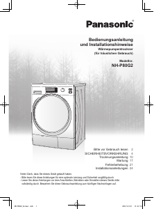 Mode d’emploi Panasonic NH-P80G2 Sèche-linge