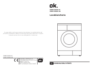 Manuale OK OWM 16024 A2 Lavatrice