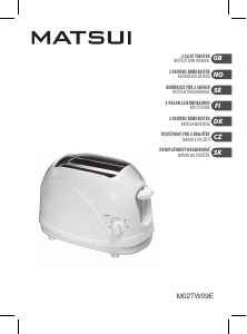 Manual Matsui M02TW09E Toaster