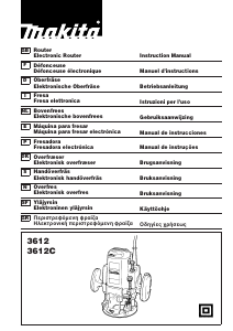 Bruksanvisning Makita 3612 Överfräs