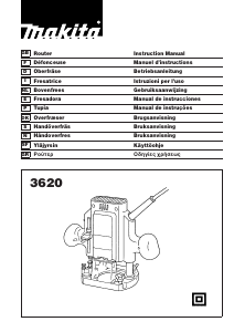 Bruksanvisning Makita 3620 Överfräs