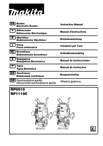 Manuale Makita RP0910 Fresatrice verticale