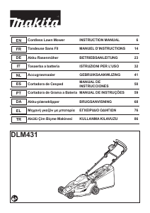 Mode d’emploi Makita DLM431 Tondeuse à gazon