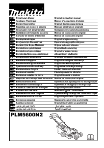 Manuale Makita PLM5600N2 Rasaerba