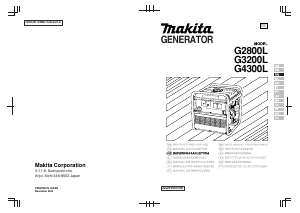 Bedienungsanleitung Makita G4300L Generator