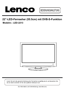 Bedienungsanleitung Lenco LED-2213 LED fernseher