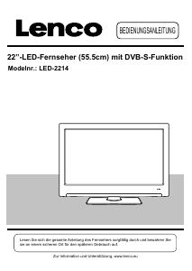 Bedienungsanleitung Lenco LED-2214 LED fernseher