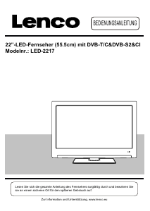 Bedienungsanleitung Lenco LED-2217 LED fernseher