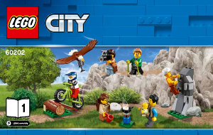 Manual Lego set 60202 City Pack de pessoas - Aventuras ao ar livre