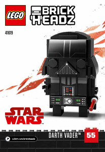 Manuale Lego set 41619 Brickheadz Darth Vader