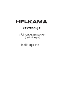 Bruksanvisning Helkama HJK211 Kyl-frys