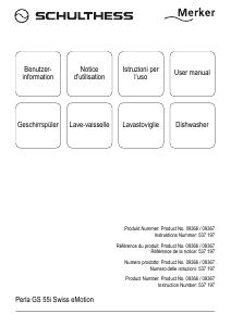 Handleiding Schulthess Perla GS 55i Swiss eMotion Vaatwasser