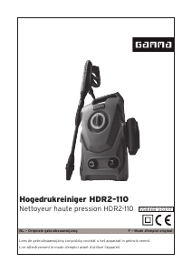 Mode d’emploi Gamma HDR2-110 Nettoyeur haute pression