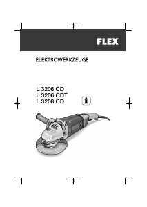 Manuál Flex L 3206 CD Úhlová bruska