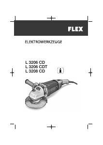 Vadovas Flex L 3206 CDT Kampinis šlifuoklis