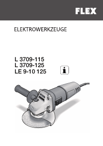 Bruksanvisning Flex L 3709-115 Vinkelsliper