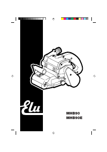 Manual de uso Elu MHB90E Lijadora de banda