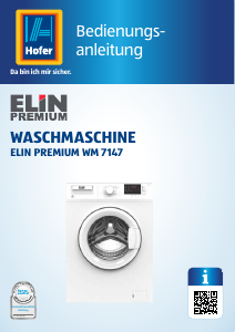 Bedienungsanleitung ELIN WM 7147 Waschmaschine