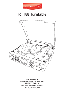 Manual de uso Ricatech RTT88 Giradiscos