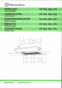 Bruksanvisning Electrolux CK360 Köksfläkt