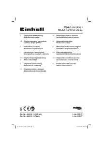 Brugsanvisning Einhell TE-AG 18/115 Li Vinkelsliber