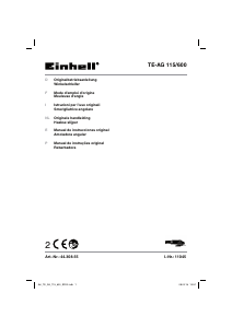 Mode d’emploi Einhell TE-AG 115/600 Meuleuse angulaire