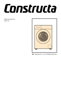 Bedienungsanleitung Constructa CWF14N00 Waschmaschine