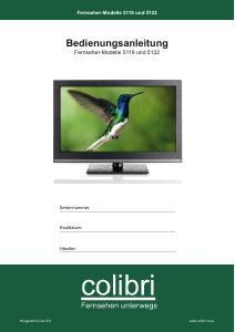 Bedienungsanleitung Colibri 5119 LED fernseher