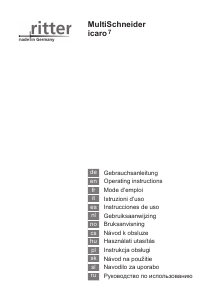 Bedienungsanleitung Ritter Icaro7 Allesschneider