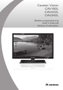 Manual Caratec CAV192L LED Television