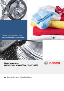Bedienungsanleitung Bosch WAW28550 Waschmaschine