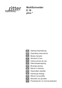 Bedienungsanleitung Ritter Pino2 Allesschneider