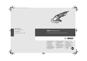 Instrukcja Bosch GWS 24-180 LVI Professional Szlifierka kątowa