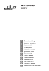 Instrukcja Ritter Serano7 Krajalnica