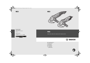 Manuale Bosch PWS 1000-115 Smerigliatrice angolare