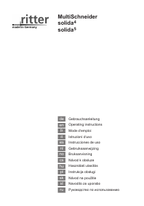 Instrukcja Ritter Solida4 Krajalnica